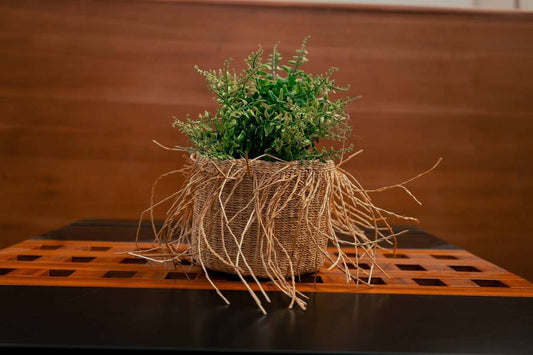 Jardinière tressée Ugaja