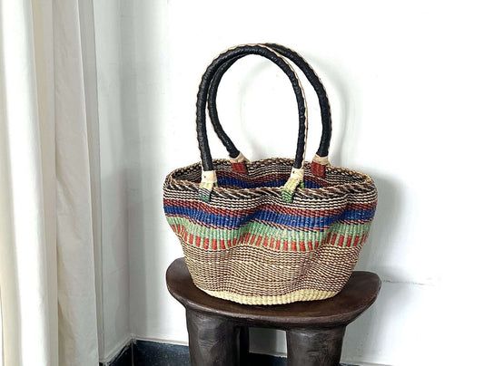 ZOBIL long handle woven bag