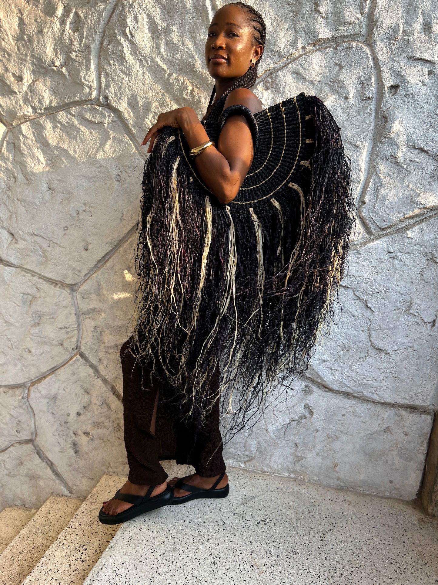 YAMA Long Fringe Purse