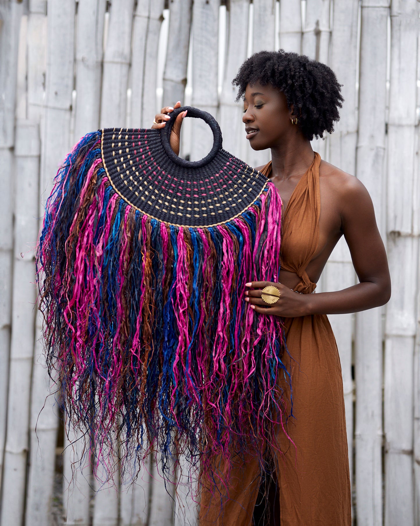 YAMA Long Fringe Purse