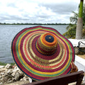 LARA Large Woven Beach Hat